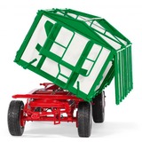 Wiking Kröger Remolque basculante de tres lados de dos ejes HKD 302, Automóvil de construcción blanco