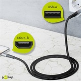 goobay 49282, Cable gris/Plateado