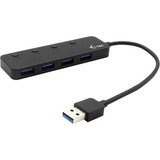 i-tec USB 3.0 Metal HUB 4 Port with individual On/Off Switches, Hub USB USB 3.2 Gen 1 (3.1 Gen 1) Type-A, USB 3.2 Gen 1 (3.1 Gen 1) Type-A, 5 Mbit/s, Negro, Plástico, USB