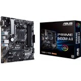 ASUS PRIME B450M-A II AMD B450 Zócalo AM4 micro ATX, Placa base AMD, Zócalo AM4, AMD Ryzen™ 3, AMD Ryzen™ 5, AMD Ryzen™ 7, 3rd Generation AMD Ryzen™ 9, DDR4-SDRAM, 128 GB, DIMM