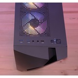 Aerocool WAVEBKV3 Caja PC ATX Cristal Templado 4xVentilador RGB Negro, Cajas de torre negro, Midi Tower, PC, Negro, ATX, micro ATX, Mini-ITX, ABS, SPCC, Azul, Verde, Rojo