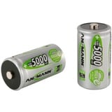 Ansmann Blister 2 X Akku NiMH Mono/D 5000 mAh D / HR20 Níquel-metal hidruro (NiMH), Batería plateado, D / HR20, Níquel-metal hidruro (NiMH), 1,2 V, 5000 mAh