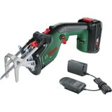 Bosch Keo power jigsaws 2300 spm 1,4 kg, Serrucho podador verde/Negro, Empuñadura cilíndrica, Verde, 2300 spm, 8 cm, 20 m/s², 1,5 m/s²