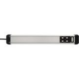 Brennenstuhl Regleta Premium-Protect-Line de 6 tomas negro/Aluminio