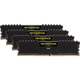 Corsair Vengeance LPX 32GB, DDR4, 3200 MHz módulo de memoria 4 x 8 GB, Memoria RAM DDR4, 3200 MHz, 32 GB, 4 x 8 GB, DDR4, 3200 MHz, 288-pin DIMM, Negro