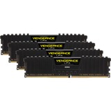 Corsair Vengeance LPX 32GB, DDR4, 3200 MHz módulo de memoria 4 x 8 GB, Memoria RAM DDR4, 3200 MHz, 32 GB, 4 x 8 GB, DDR4, 3200 MHz, 288-pin DIMM, Negro