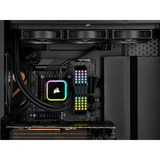 Corsair iCUE H150i RGB ELITE Procesador Sistema de refrigeración líquida todo en uno 12 cm Negro 1 pieza(s), Refrigeración por agua negro, Sistema de refrigeración líquida todo en uno, 12 cm, 1850 RPM, 19 dB, 35,8 dB, 65,57 cfm