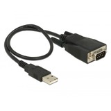 DeLOCK 62958 tarjeta y adaptador de interfaz De serie negro, USB tipo A, De serie, RS-232, Negro, 0,45 m, FTDI FT232RL