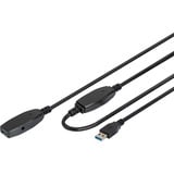 Digitus Cable de extensión USB 3.2 Gen 1 activo, 20 metros, Cable alargador negro