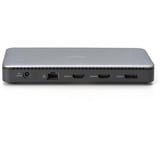 Digitus Estación de acoplamiento USB-C de 11 puertos gris/Negro