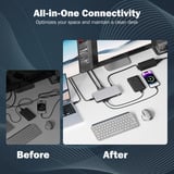 Digitus Estación de acoplamiento USB-C de 11 puertos gris/Negro