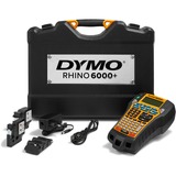 Dymo Rhino 6000+ Etiquetadora Kit de maletín | Rotuladora con múltiples funciones y conexión a PC ABC, Térmica directa, Alámbrico, Amarillo