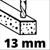 EINHELL TE-ID 18 Li - Solo, Taladradora de impacto rojo/Negro