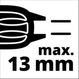 EINHELL Taladro percutor a batería Power X-Change TE-ID 18 Li - Solo, 18Volt, Taladradora de impacto rojo/Negro