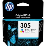 HP Cartucho de tinta Original 305 tricolor Rendimiento estándar, Tinta a base de colorante, 2 ml, 100 páginas, 1 pieza(s), Pack individual