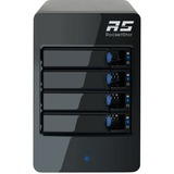 HighPoint RocketStor 6314B TB 2 to TB 3, Caja de unidades negro