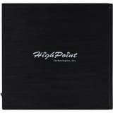 HighPoint RocketStor 6314B TB 2 to TB 3, Caja de unidades negro