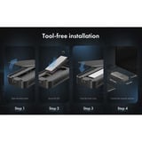 ICY BOX Carcasa SSD M.2 NVMe IB-1980M-80G, Caja de unidades negro