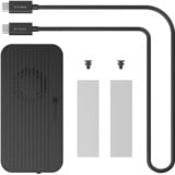 ICY BOX Carcasa SSD M.2 NVMe IB-1980M-80G, Caja de unidades negro