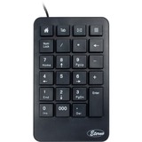 Inter-Tech KB-120 teclado numérico Universal USB Negro negro, USB, 23, Universal, 1,4 m, Negro