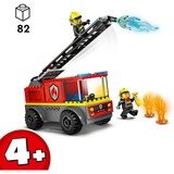 LEGO City Camión de Bomberos con Escalera, Juegos de construcción Juego de construcción, 4 año(s), Plástico, 82 pieza(s), 315 g