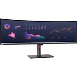 Lenovo ThinkVision P49w-30 pantalla para PC 124,5 cm (49") 5120 x 1440 Pixeles DQHD LED Negro, Monitor LED negro, 124,5 cm (49"), 5120 x 1440 Pixeles, DQHD, LED, 6 ms, Negro