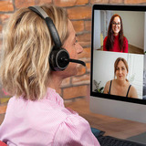 Lindy 20450, Auriculares con micrófono negro