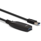 Lindy 43322 cable USB 15 m USB 3.2 Gen 1 (3.1 Gen 1) USB A Negro, Cable alargador negro, 15 m, USB A, USB A, USB 3.2 Gen 1 (3.1 Gen 1), 5000 Mbit/s, Negro