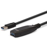 Lindy 43322 cable USB 15 m USB 3.2 Gen 1 (3.1 Gen 1) USB A Negro, Cable alargador negro, 15 m, USB A, USB A, USB 3.2 Gen 1 (3.1 Gen 1), 5000 Mbit/s, Negro