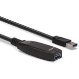 Lindy 43322 cable USB USB 3.2 Gen 1 (3.1 Gen 1) 15 m USB A Negro, Cable alargador negro, 15 m, USB A, USB A, USB 3.2 Gen 1 (3.1 Gen 1), 5 Gbit/s, Negro