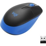 Logitech M190 ratón Ambidextro RF inalámbrico Óptico 1000 DPI negro/Azul, Ambidextro, Óptico, RF inalámbrico, 1000 DPI, Azul