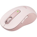 Logitech Signature M650 L, Ratón rosa, mano derecha, Óptico, Bluetooth, 4000 DPI, Rosa