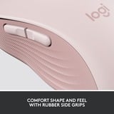 Logitech Signature M650 L, Ratón rosa, mano derecha, Óptico, Bluetooth, 4000 DPI, Rosa