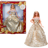 Mattel Barbie Signature 2025 Holiday Barbie muñeca rubia, Muñecos 