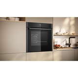 Neff N 50 B6AVJ7AG3 horno 71 L 3600 W Negro, Grafito negro/Grafito, Medio, Horno eléctrico, 71 L, 3600 W, 71 L, 30 - 275 °C