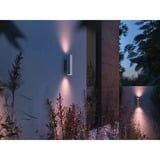 Philips Hue White & Color Ambiance Appear lámpara de pared exterior redonda, Luz de LED plateado