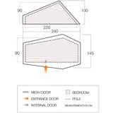 Vango TEQF10HYDA10Z05, F10 Hydrogen Air, Tienda de campaña verde oscuro