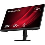 ViewSonic VG Series VG2708-4K LED display 68,6 cm (27") 3840 x 2160 Pixeles 4K Ultra HD Negro, Monitor LED negro (mate), 68,6 cm (27"), 3840 x 2160 Pixeles, 4K Ultra HD, LED, 4 ms, Negro