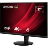 ViewSonic VG Series VG2708-4K pantalla para PC 68,6 cm (27") 3840 x 2160 Pixeles 4K Ultra HD LED Negro, Monitor LED negro (mate), 68,6 cm (27"), 3840 x 2160 Pixeles, 4K Ultra HD, LED, 4 ms, Negro