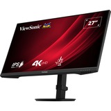 ViewSonic VG Series VG2708-4K pantalla para PC 68,6 cm (27") 3840 x 2160 Pixeles 4K Ultra HD LED Negro, Monitor LED negro (mate), 68,6 cm (27"), 3840 x 2160 Pixeles, 4K Ultra HD, LED, 4 ms, Negro