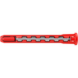 fischer Taco de vástago largo HybridPower 10x90 T K, Pasador rojo/Gris