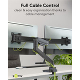 goobay 74074, Soporte de monitor negro