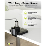 goobay 74074, Soporte de monitor negro