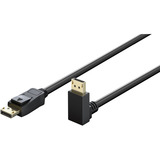 goobay Cable DisplayPort con conector de 90° > conector DisplayPort, 8K / 144Hz negro