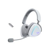 ASUS ROG Delta II Auriculares Inalámbrico y alámbrico Diadema Juego USB Tipo C Bluetooth Blanco, Auriculares para gaming blanco, Inalámbrico y alámbrico, 20 - 20000 Hz, Juego, 318 g, Auriculares, Blanco