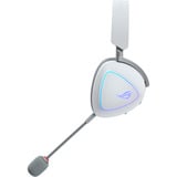 ASUS ROG Delta II Auriculares Inalámbrico y alámbrico Diadema Juego USB Tipo C Bluetooth Blanco, Auriculares para gaming blanco, Inalámbrico y alámbrico, 20 - 20000 Hz, Juego, 318 g, Auriculares, Blanco