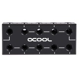Alphacool ES Distro Plate Parallel C5, Distribuidor negro