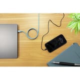 Ansmann Cable de silicona USB-C a USB-C azul