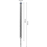 Bosch Expert 2608900147 Broca helicoidal 1 pieza(s), Taladro Martillo perforador, Broca helicoidal, 2,2 cm, 450 mm, Hormigón duro, 40 cm