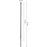 Bosch Expert Broca para martillo SDS plus-7X, Taladro Martillo perforador, Hammer drill bit, 1,4 cm, 465 mm, Concreto, Piedra, 40 cm
